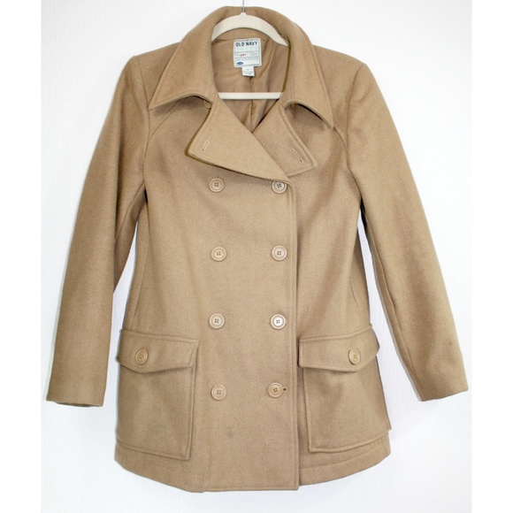 Tan wool peacoat Clearance